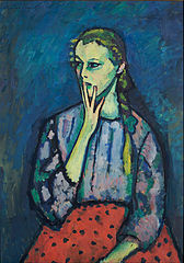 Alexej von Jawlensky, "Portrait of a Girl", 1909