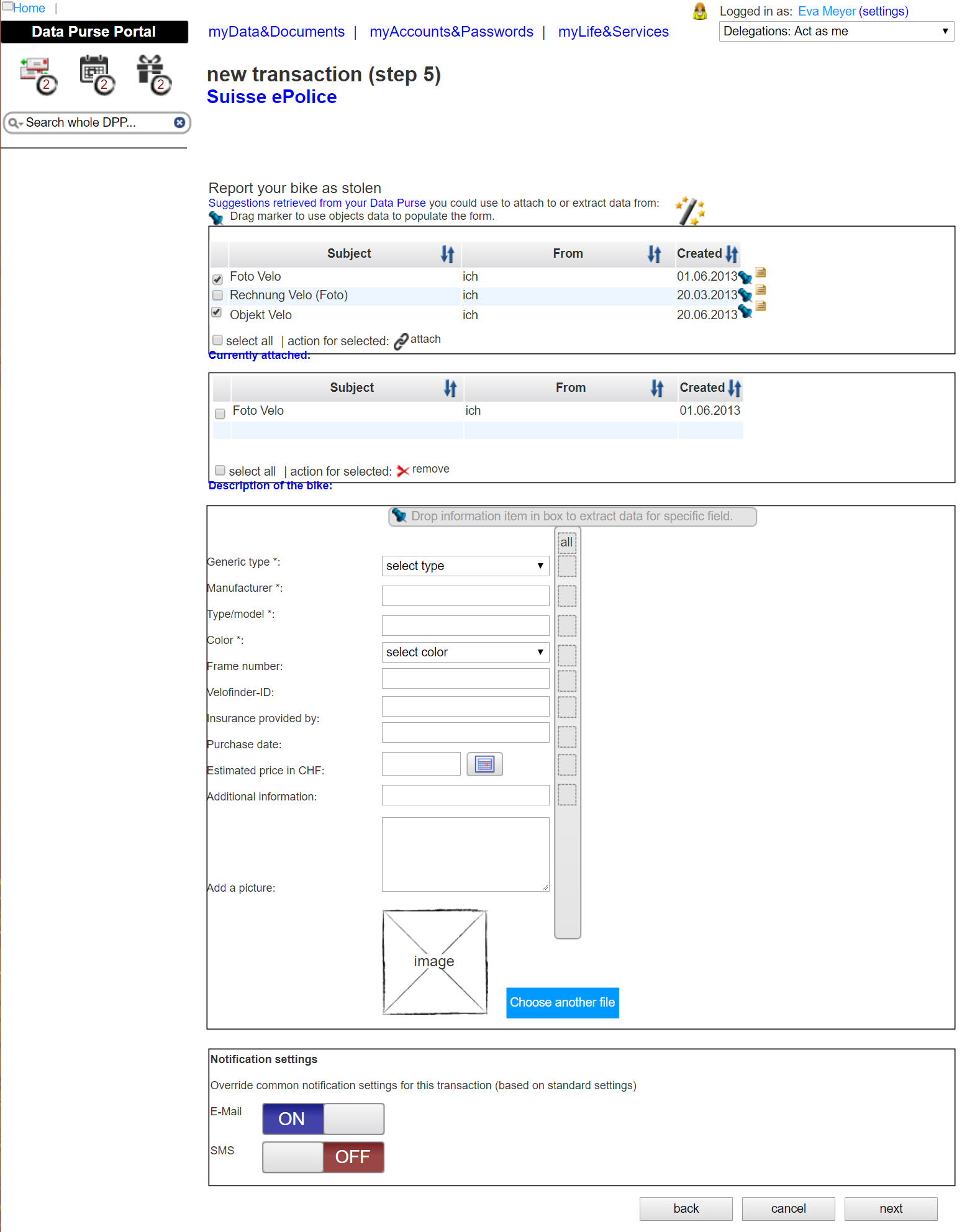 Portal Mockup Axure